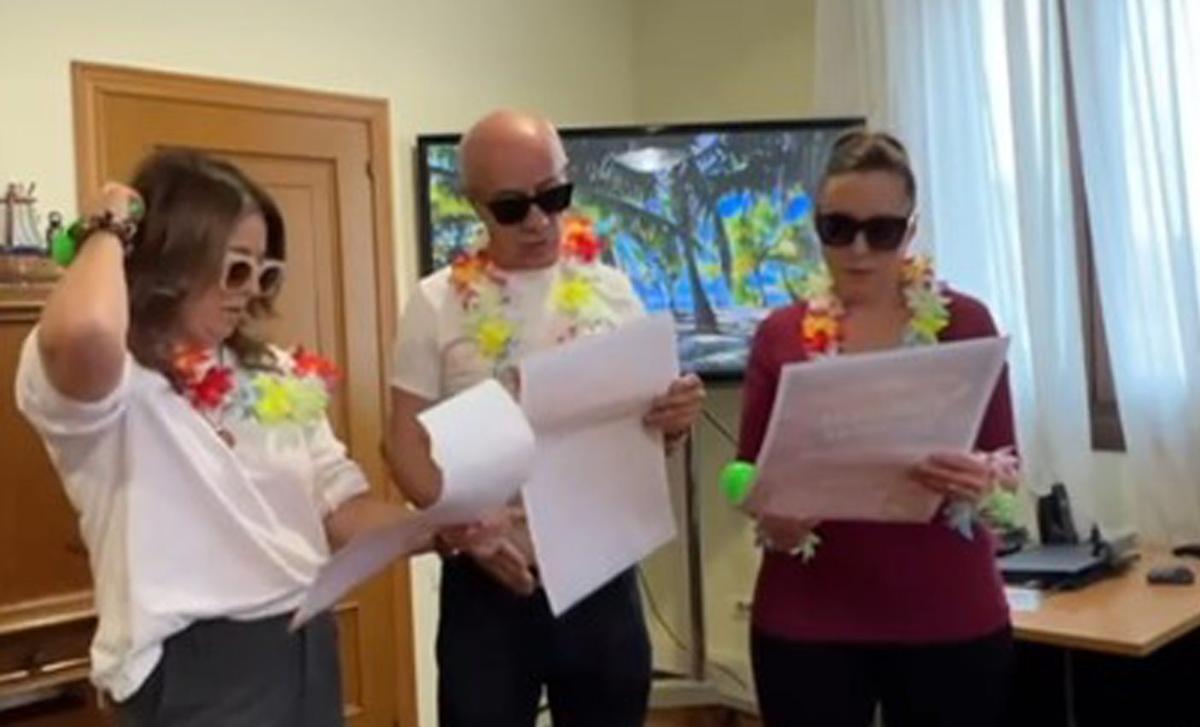 Un momento de la presentación del Carnaval Tropical de Vilanova.