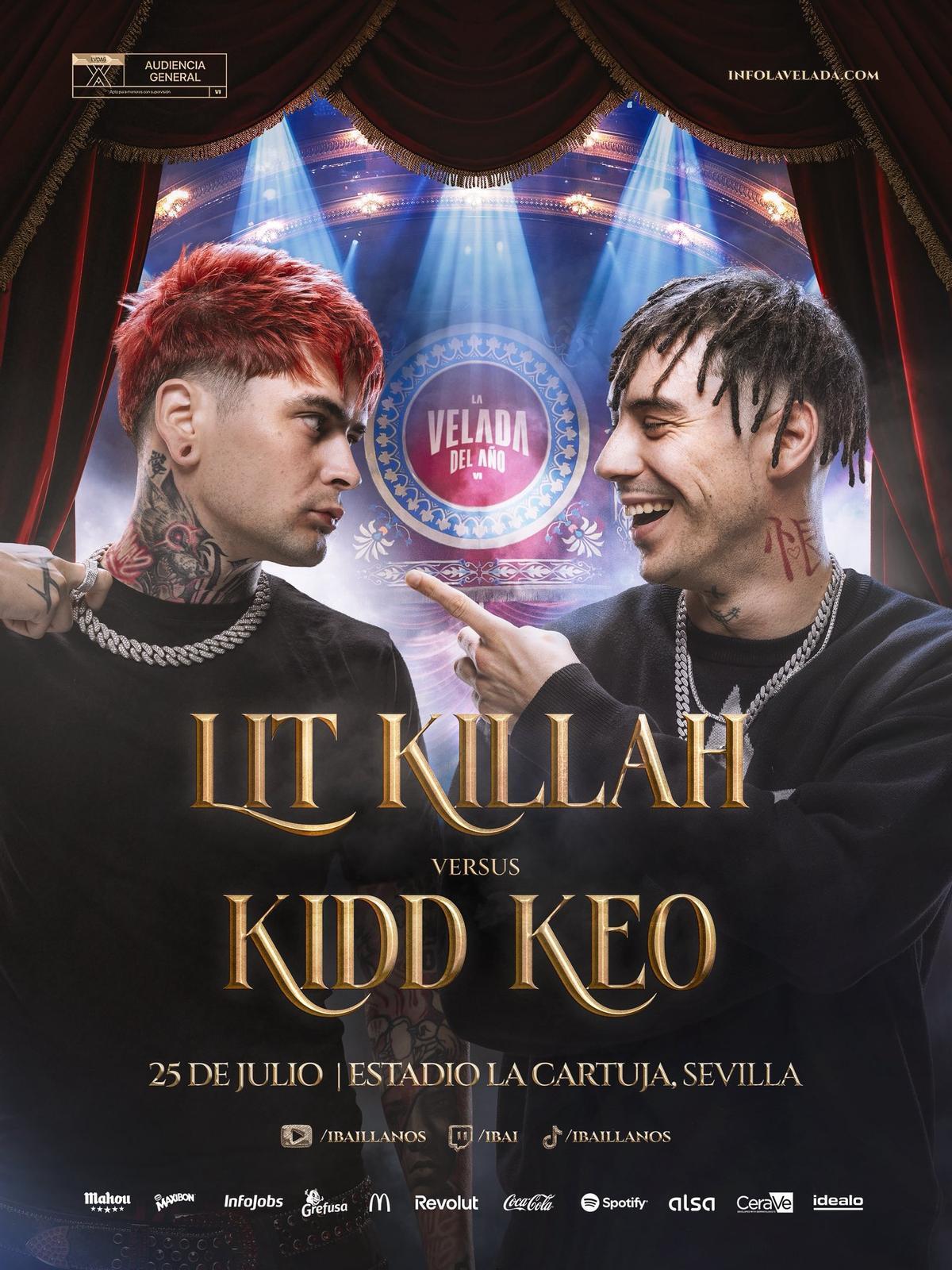 Cuarto combate de La Velada Del Año: Lit Killah VS Kidd Keo