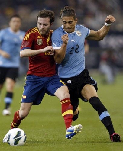 Partido amistoso entre España y Uruguay