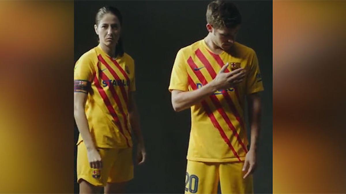 El Barça presenta su nueva camiseta: homenaje a sus raíces con la senyera como protagonista