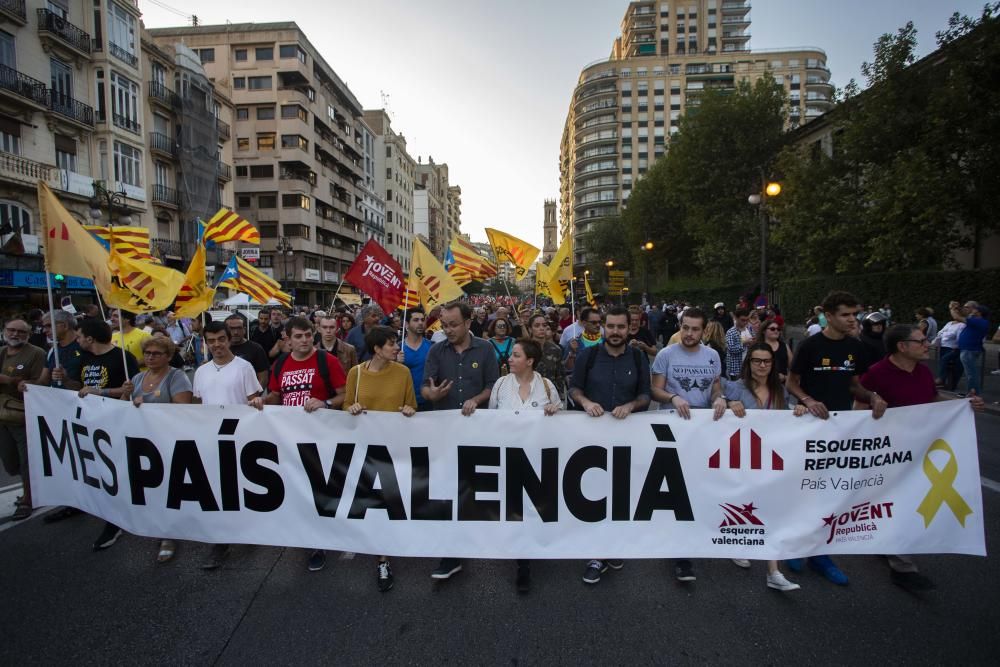 Manifestación 9 d'Octubre Valencia: tensión y altercados