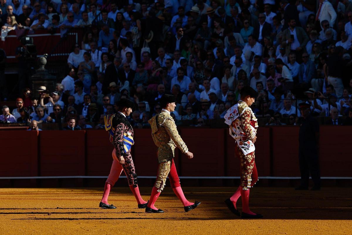 Bellísima estampa de la plaza de toros de Sevilla en la pasada Feria de Abril