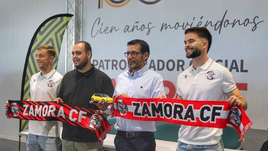 Burón y Farrell, encantados con la infraestructura de un Zamora CF que aspira al "play-off"