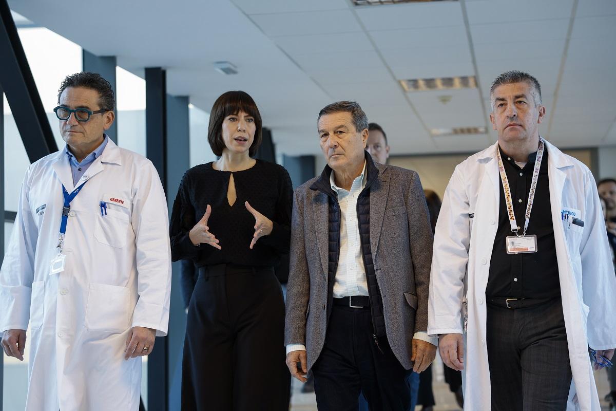 Marciano Gómez junto a Diana Morant este viernes en La Fe.