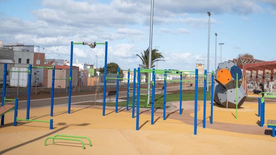 Así es el nuevo parque cuya construcción acaba de finalizar en la Finca Escuder, en Taco.
