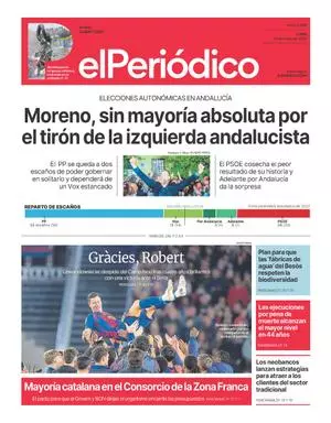 La portada de EL PERIÓDICO del 18 de mayo de 2026