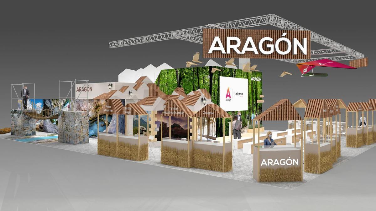 Stand de Aragón en Fitur