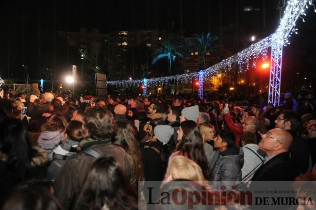 Encendido del Gran Árbol de Navidad de la Plaza Circular de Murcia