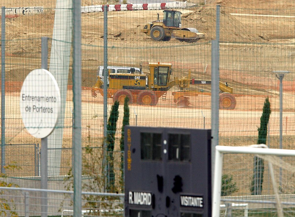 Imagen de archivo de obras en la ciudad deportiva del Real Madrid