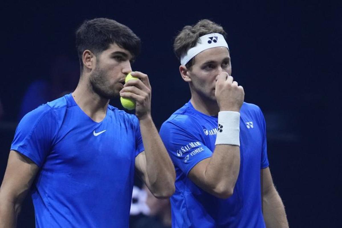 Alcaraz y Ruud juntos en la Laver Cup