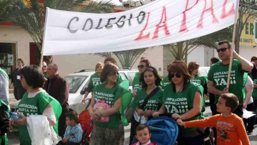 Una manifestación de los padres hace unos meses.