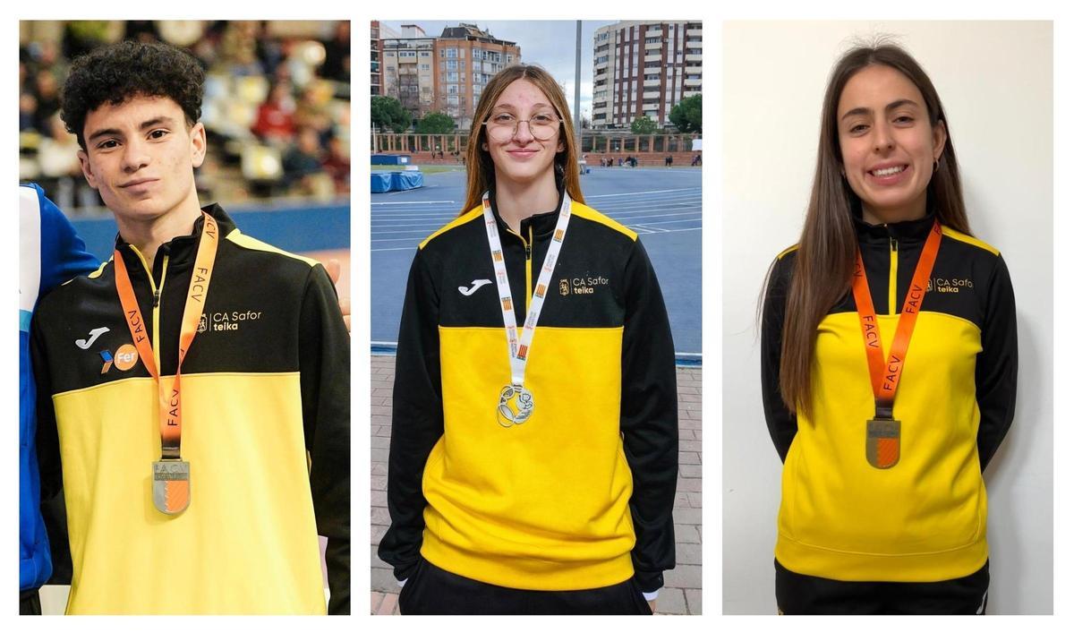 Álex Sangil, Adriana González y María Muñoz