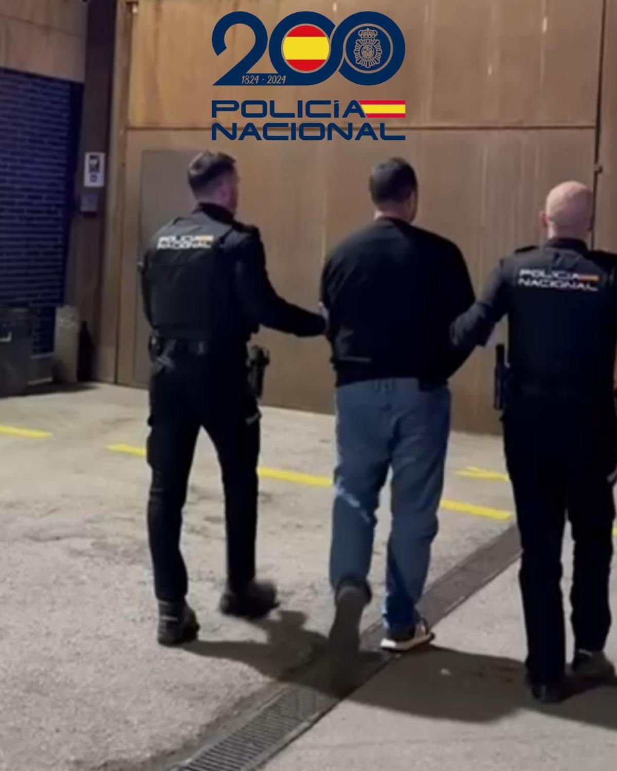 Imagen del detenido por la Policía