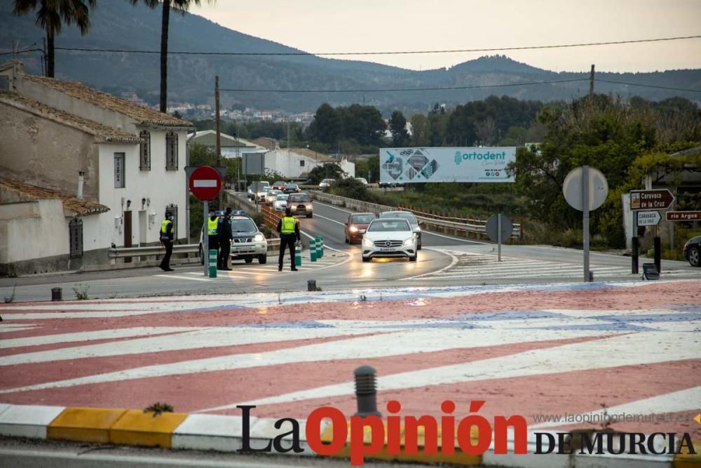 Reparto de mascarillas en Caravaca