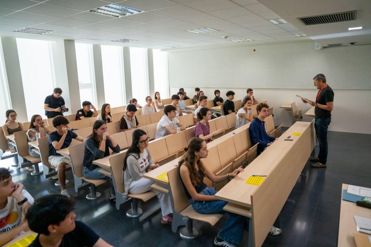 Primer exámen de las PAU en la Facultat de Dret de la UB