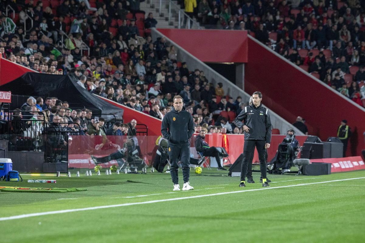 Jagoba Arrasate, durante el partido contra el Betis de este domingo en Son Moix.