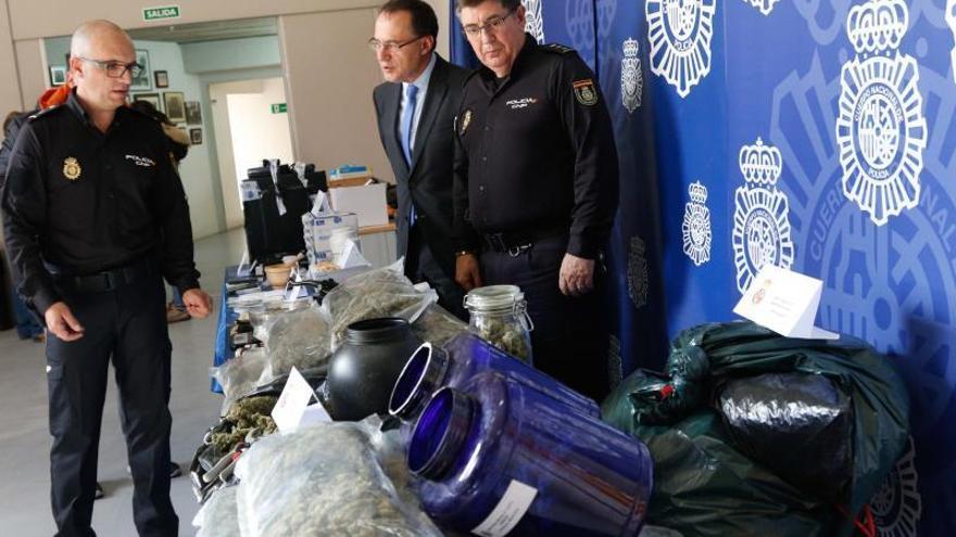 Efectos intervenidos en una anterior operación antidroga de la Policía Nacional