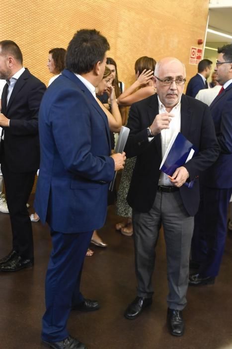 CANARIA. CABILDO INSULAR. LAS PALMAS DE GRAN CANARIA. Firma del pacto de Gobierno del Cabildo de Gran Canaria y presentación de las líneas estratégicas de trabajo. Fotos: Juan Castro  | 26/07/2019 | Fotógrafo: Juan Carlos Castro