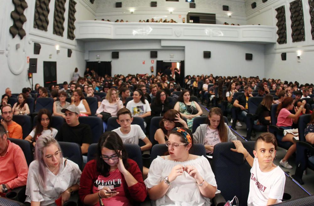 Los actores, guionistas y directores Javier Calvo y Javier Ambrossi, y actor Brays Efe han abierto con un encuentro en el cine Albéniz la presente edición del festival malagueño dedicado a la tv