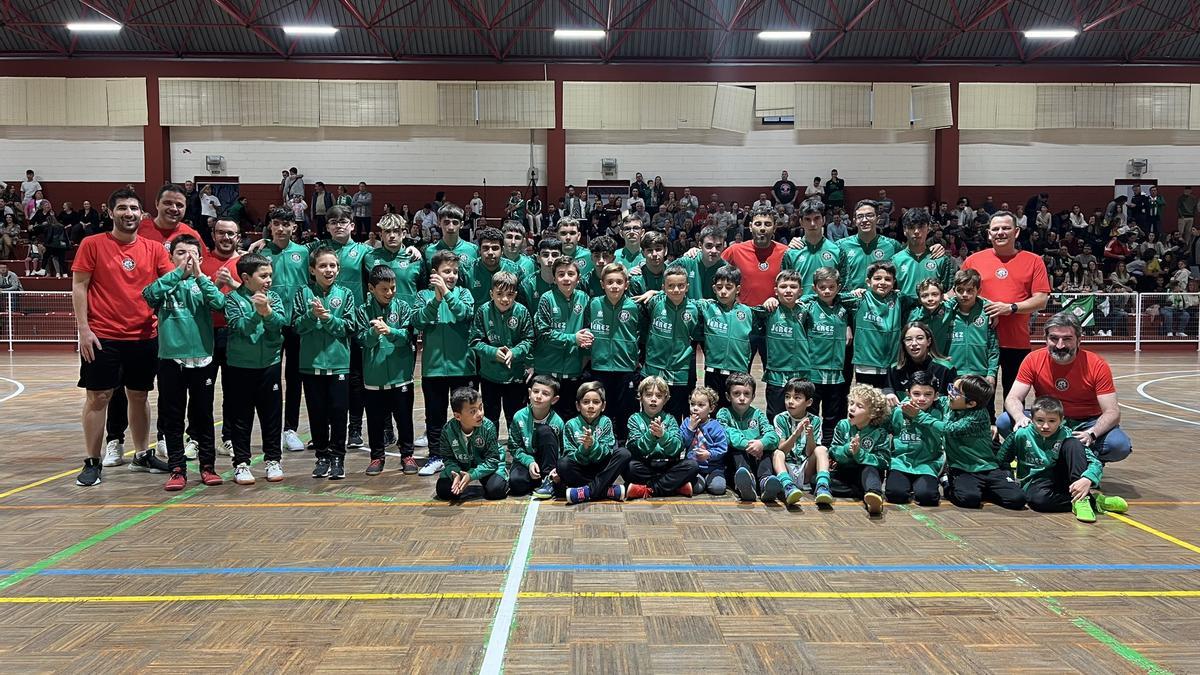 Presentación de los equipos de base del Jerez Futsal.