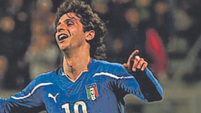 Diego Fabbrini, con la sub-21 italiana.