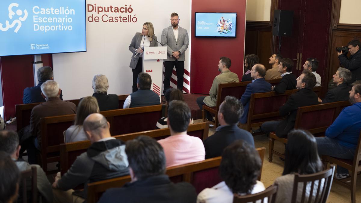 Presentación de subvenciones deportivas en la Diputación de Castellón.