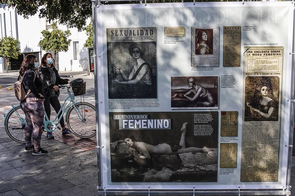 La Ribera acoge la exposición urbana 'Julio Romero de Torres, lejos del tópico'