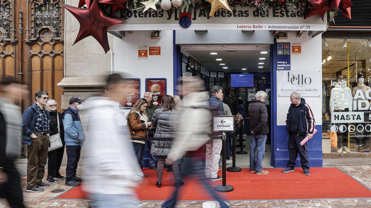 Imagen de archivo de una administración de Lotería