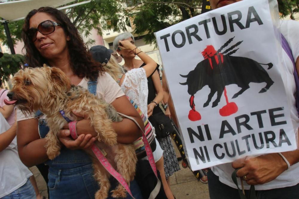 Manifestación antitaurina en Málaga