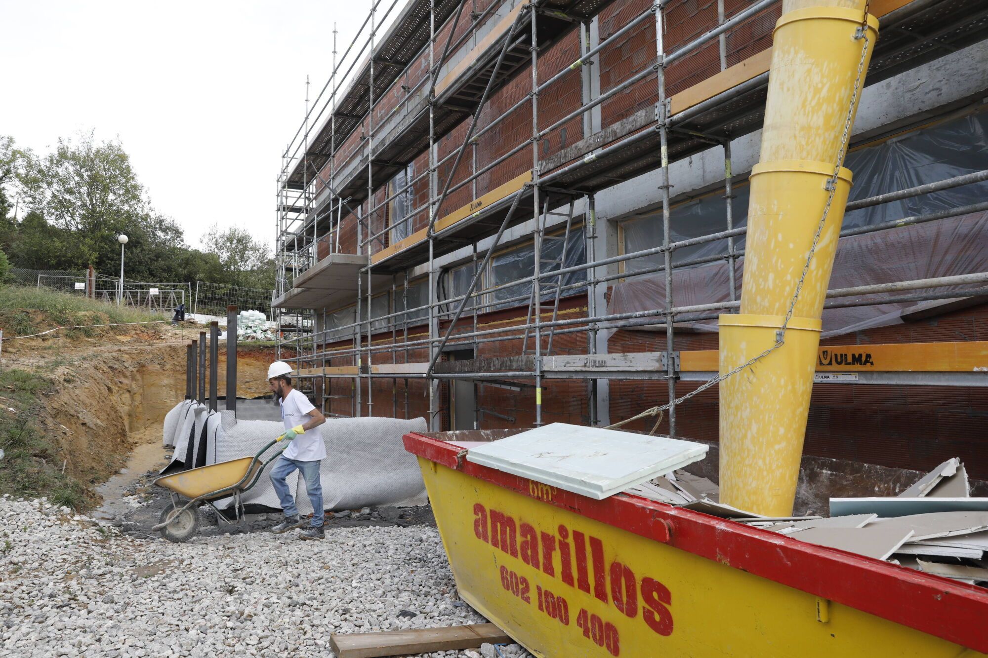 Oviedo, Latores. Obras nuevo pabellón de ASPACE