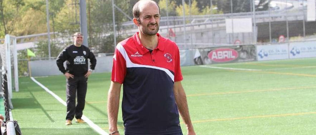 Rubén García, entrenador de la Unión Deportiva Ourense femenino. // Iñaki Osorio