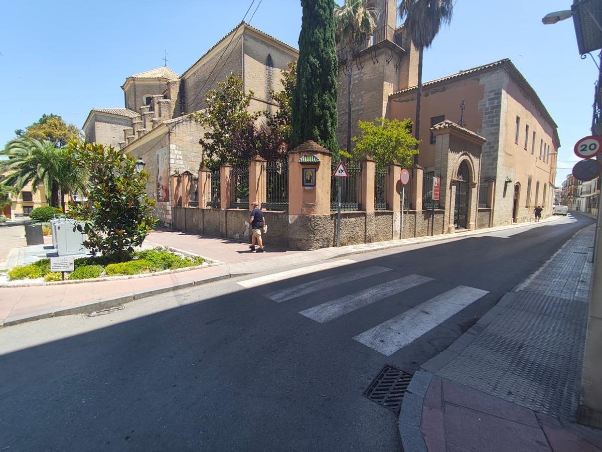 Entorno el Llanete de San Francisco en Lucena, a cuya reurbanización se destinará un millón de euros del PFEA.
