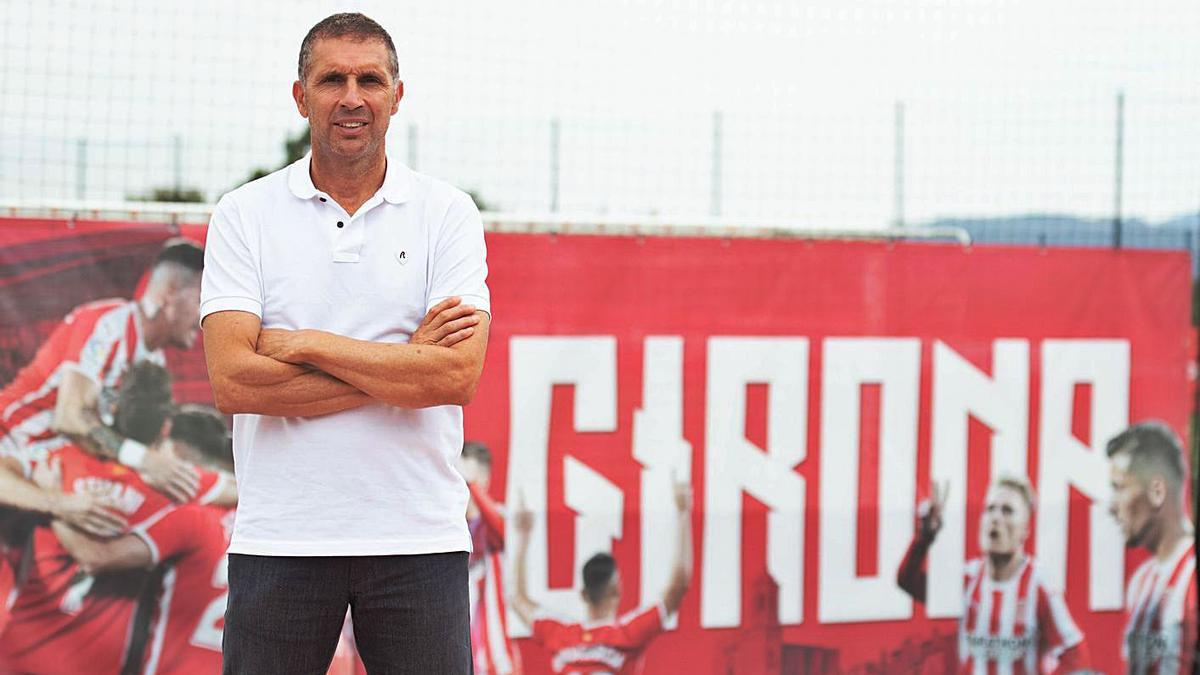 El president Delfí Geli, a les instal·lacions de La Vinya, al PGA de Caldes de Malavella.  | GIRONA FC