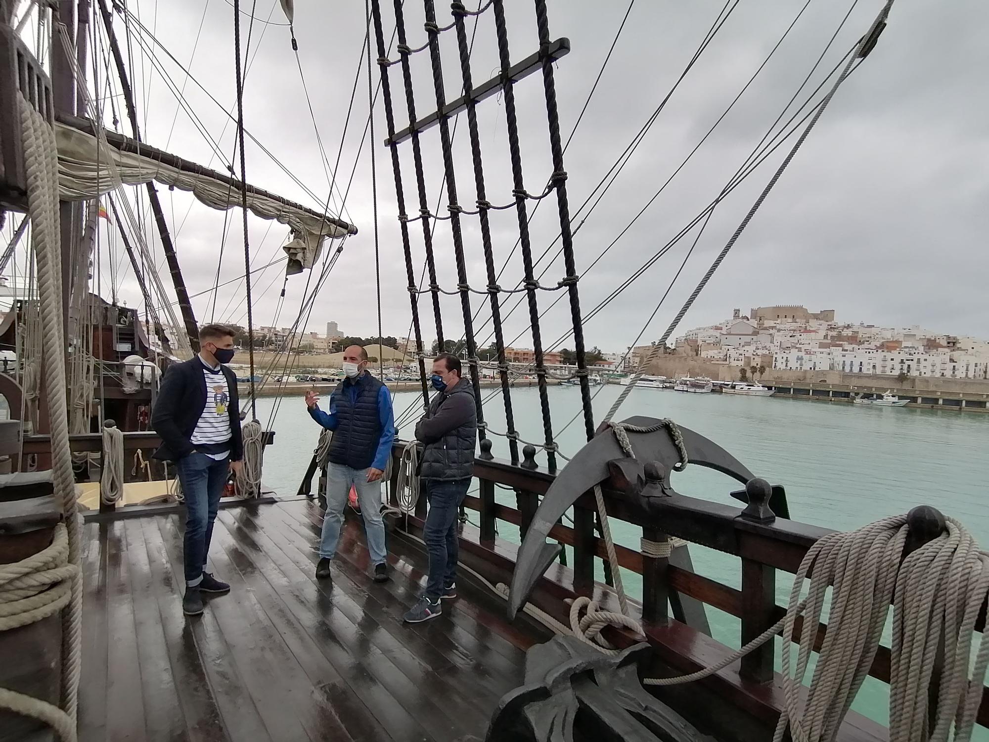 ¡Arriad velas! El 'Galeón Andalucía' ya puede visitarse en Peñíscola