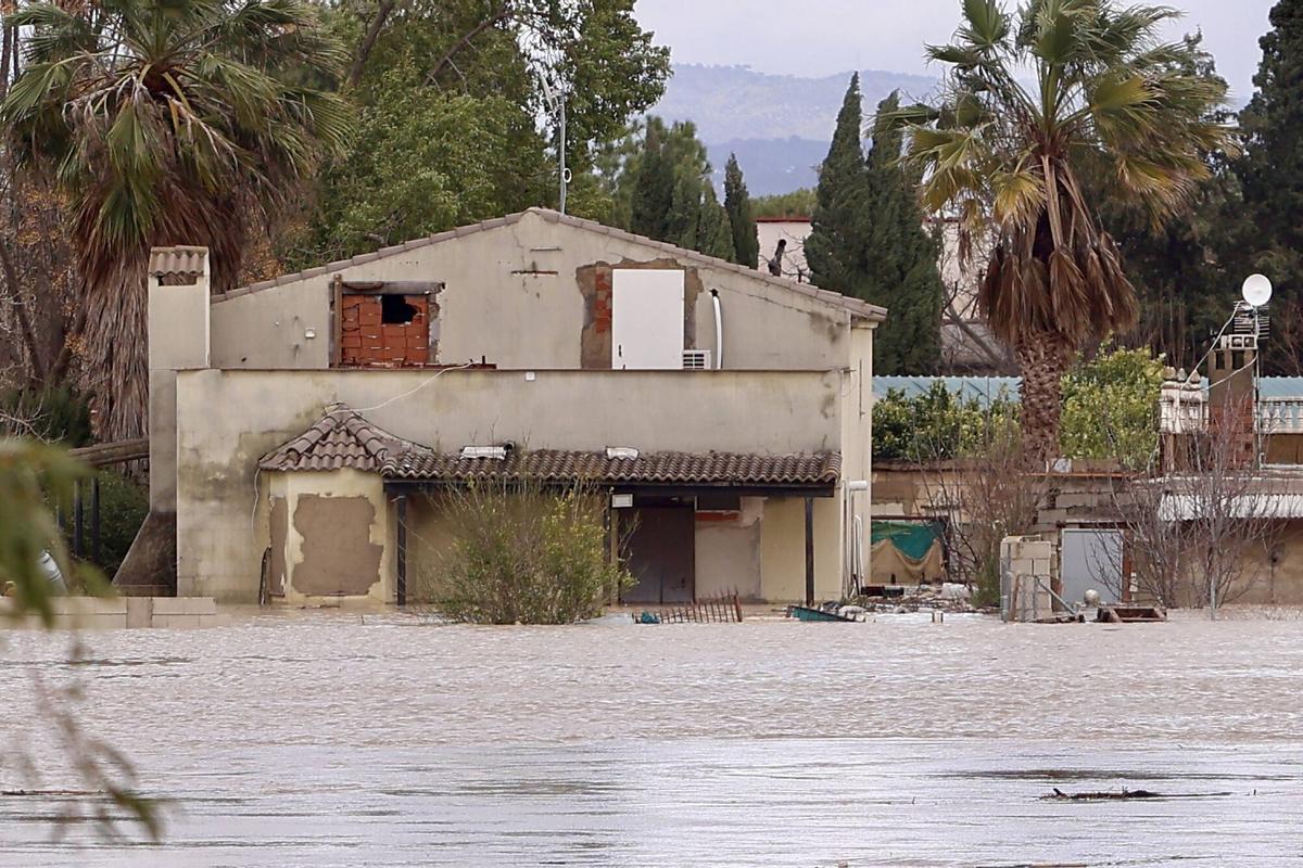 Una vivienda de Guadalvalle, este viernes.