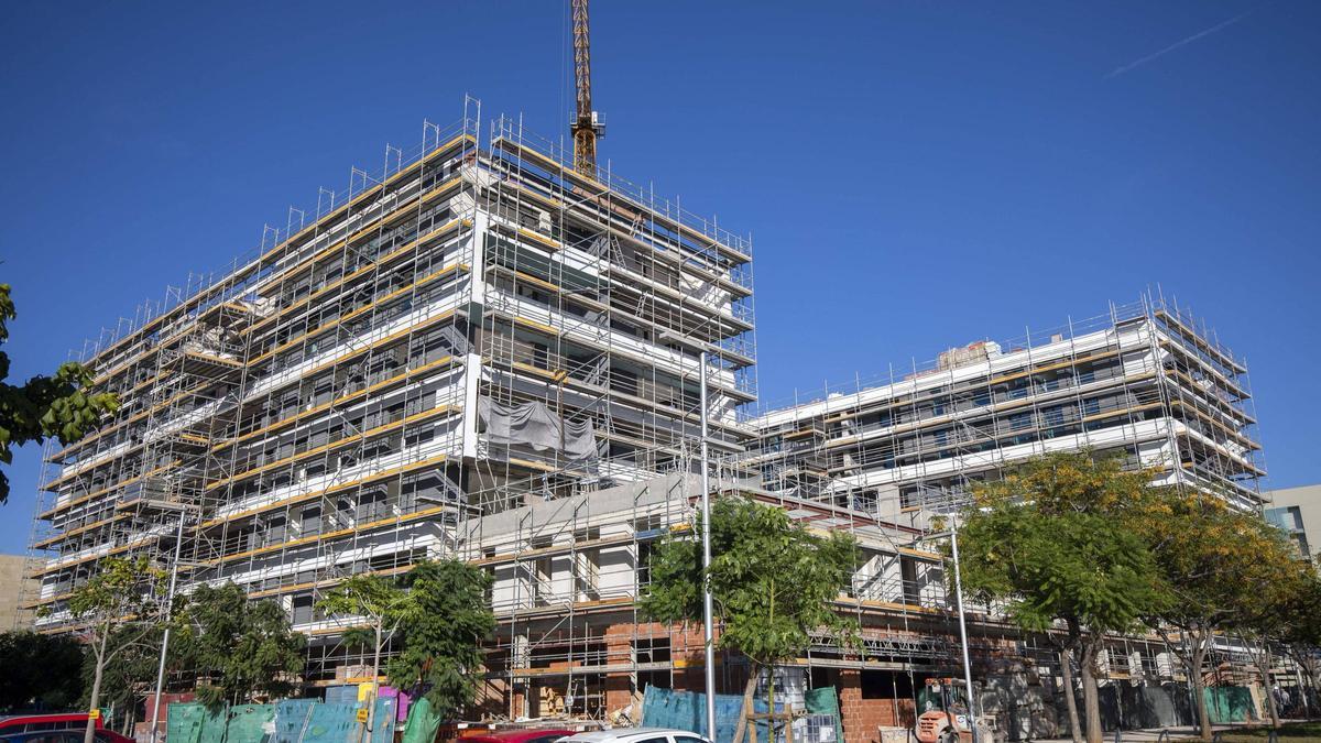 Edificios en construcción en Nou Llevant (Palma)