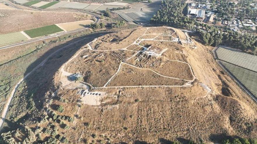 Vista aérea de Tel Lachish, donde se ha descubierto el histórico peine de marfil.