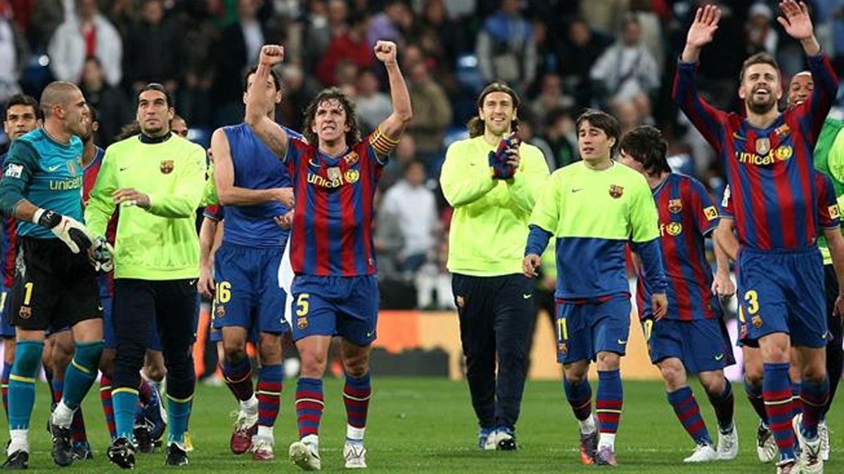 Joan Laporta disfrutó desde el palco del Santiago Bernabéu de un triunfo que fue muy festejado por los azulgranas