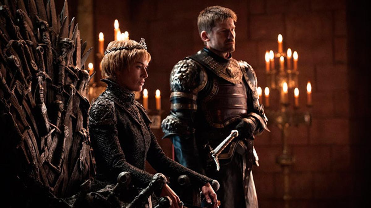 Lena Headey y Nikolaj Coster-Waldau como Cersei y Jaime Lannister en 'Juego de Tronos'