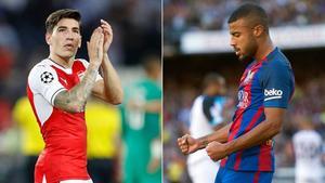 Bellerín, el lateral derecho del Arsenal; Rafnha, el centrocampista del Barcelona.