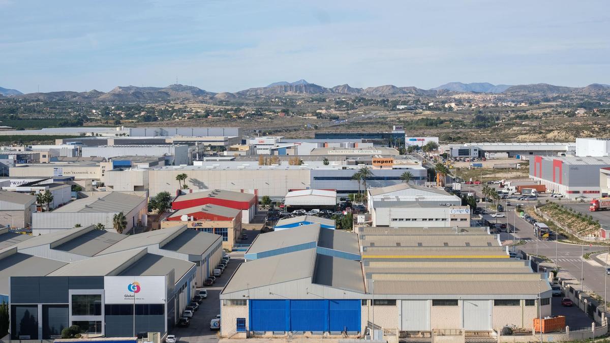 Imagen de archivo del Polígono Industrial de Las Atalayas en Alicante.