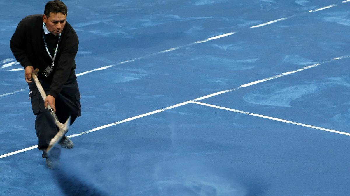 La tierra batida azul del Masters 1000 de Madrid de 2012