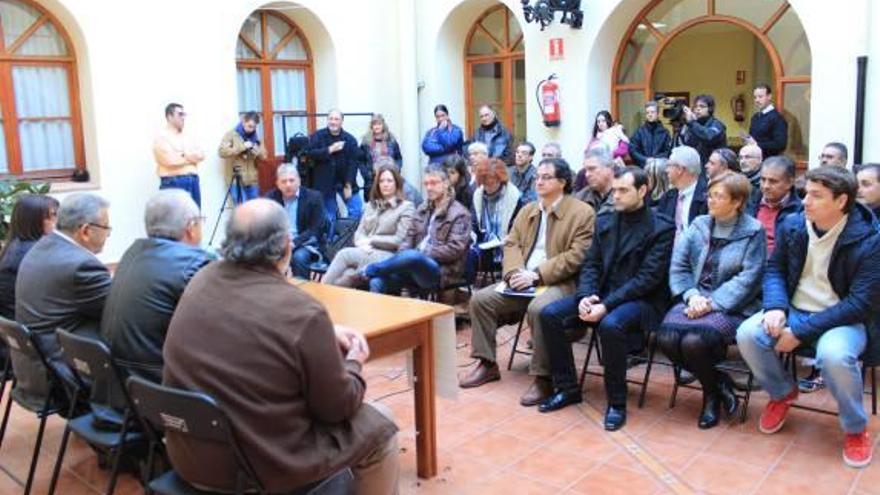 Presentación de la nueva asociación, ayer.