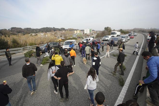 Protesta de la pagesia a Girona