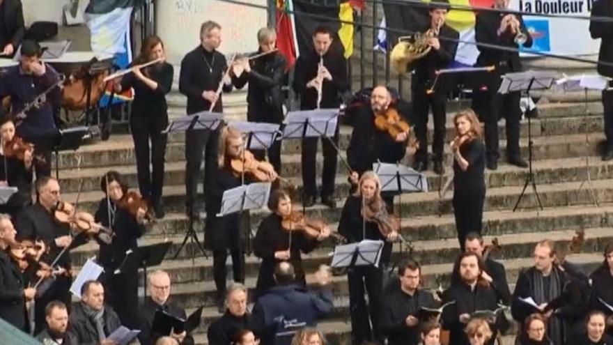 La música de Beethoven toma el centro de Bruselas en memoria de las víctimas