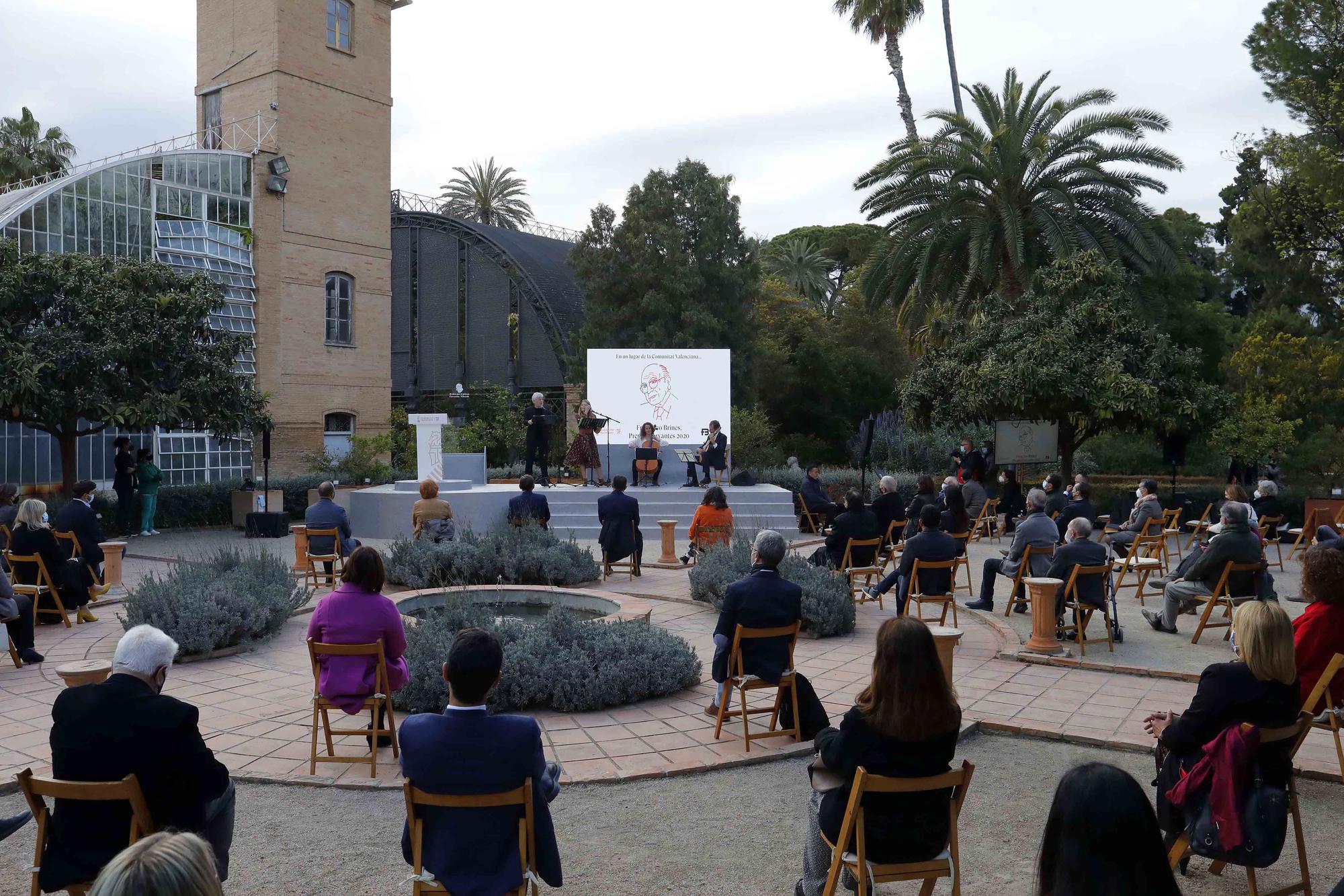 Las imágenes del homenaje literario y musical a Francisco Brines en Valènica