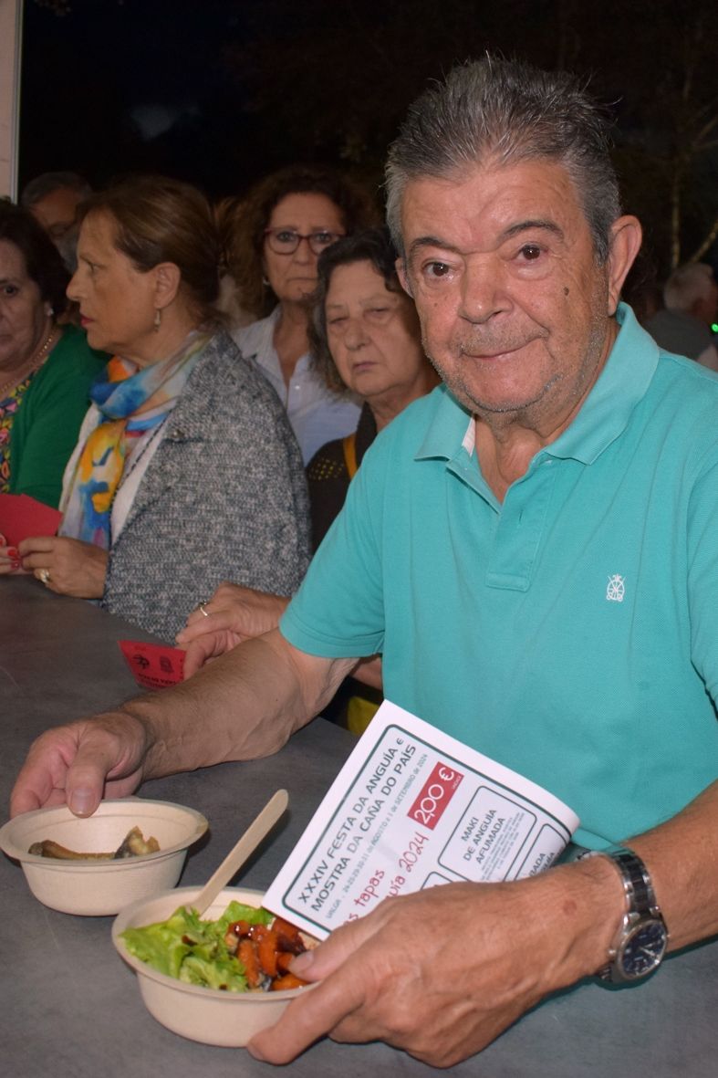 Un momento de la celebración de la fiesta de la caña y la anguila celebrada en Valga.