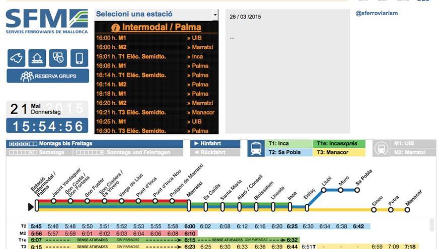 Nie mehr planlos irgendwo am Bahnsteig stehen: Mit der neuen Website und der App der Bahngesellschaft SFM.