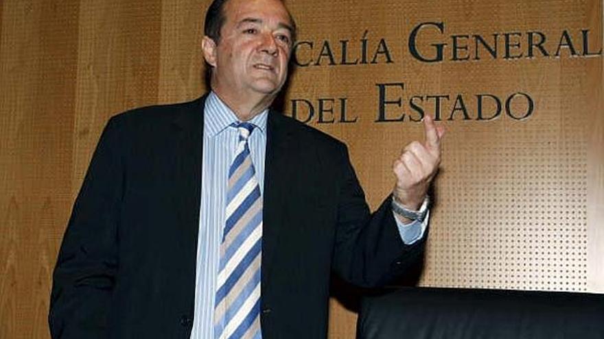 El fiscal delegado de Seguridad Vial, Bartolomé Vargas, en su comparecencia de ayer.