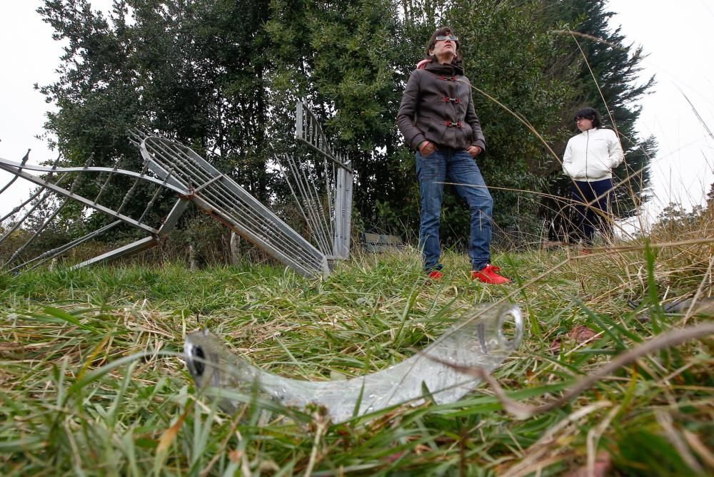 Lugar del accidente que le costó la vida a un motorista en Santa Marina de Piedramuelle